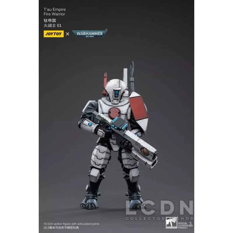 Warhammer 40k Set de 4 Action Figurines 1/18 T&#039;au Empire Fire Warrior Joytoy 12cm