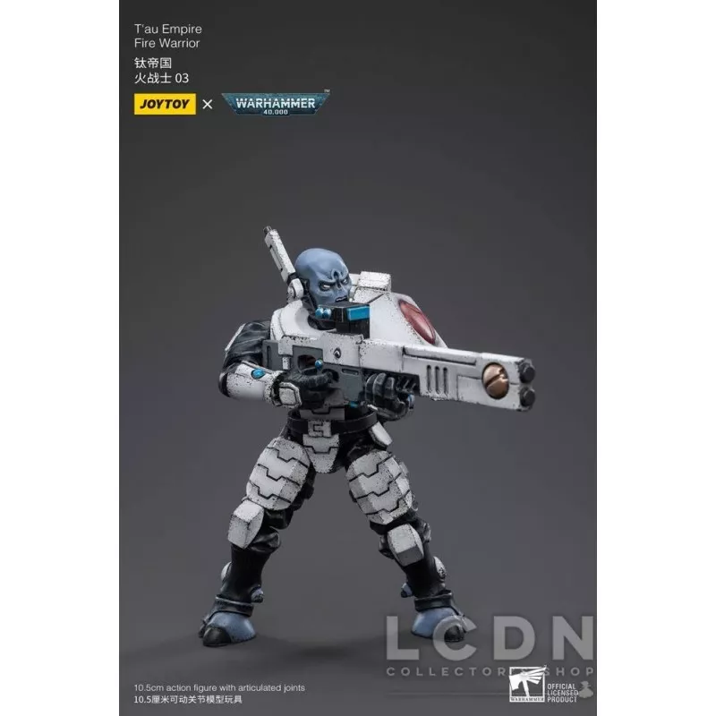 Warhammer 40k Set de 4 Action Figurines 1/18 T&#039;au Empire Fire Warrior Joytoy 12cm