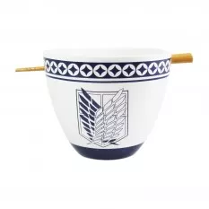 Attack on Titan Ramen Bowl with Chopstick Emblem 470ml