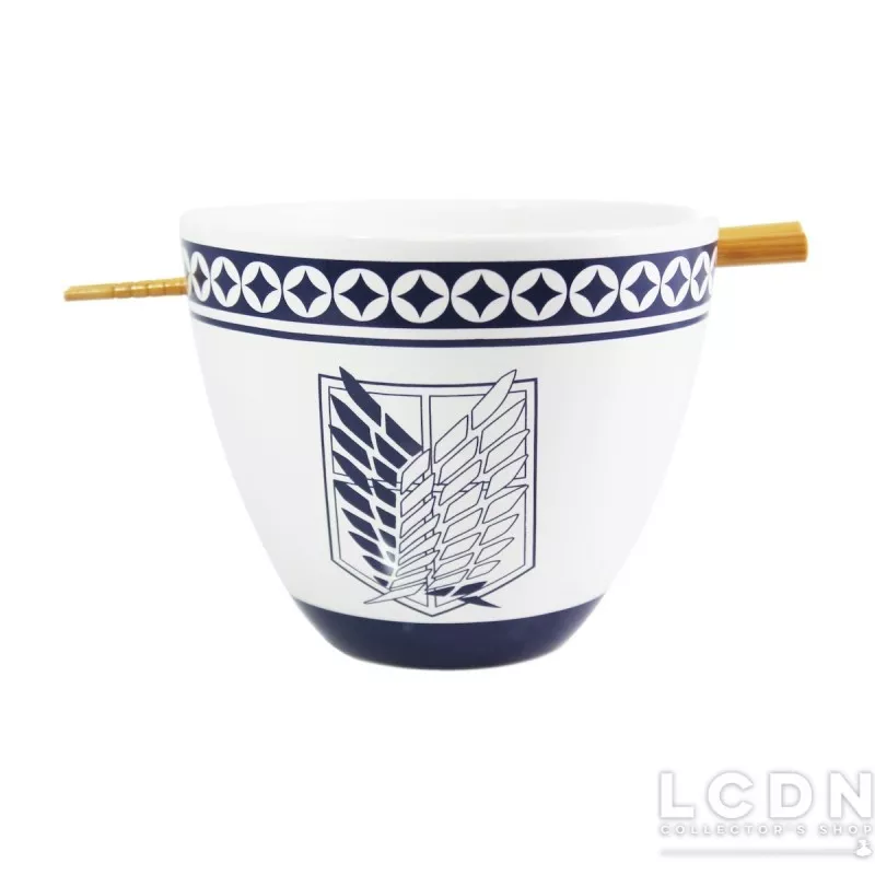 Attack on Titan Ramen Bowl with Chopstick Emblem 470ml