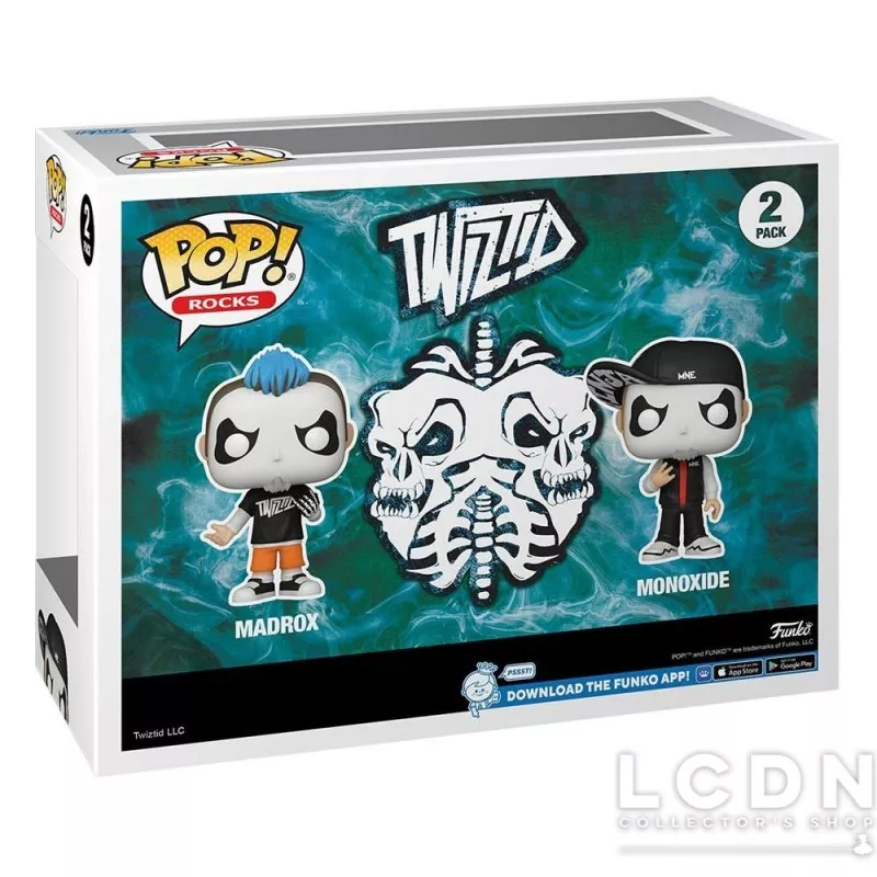 Twiztid Pack 2 POP! Rocks Jamie Madrox &amp; Monoxide Vinyl Figure 10cm
