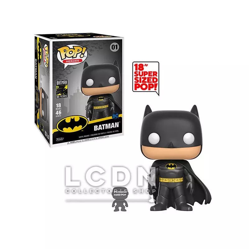 DC Comics Super Sized POP! Heroes Batman Vinyl Figure 48cm