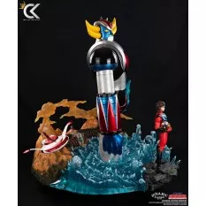 UFO Robot Grendizer Diorama Grendizer and Duke Fleed Statue 73cm by Cartoon Kingdom