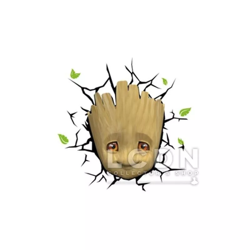 Marvel Lampe Murale 3D LED Baby Groot Face