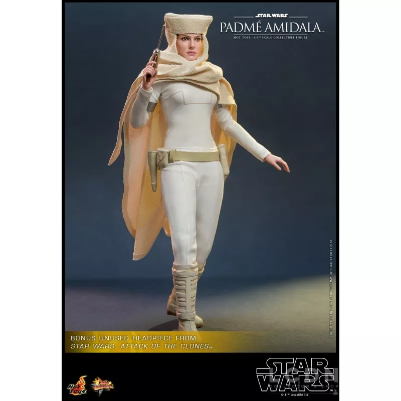 Hot Toys MMS678 Star Wars Episode II: L&#039;Attaque des Clones Collectible Action Figurine 1/6 Padmé Amidala 27cm (Neuf)