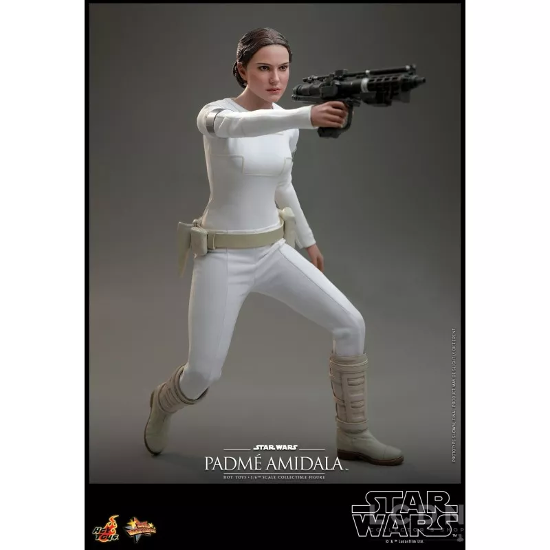 Hot Toys MMS678 Star Wars Episode II: L&#039;Attaque des Clones Collectible Action Figurine 1/6 Padmé Amidala 27cm (Neuf)