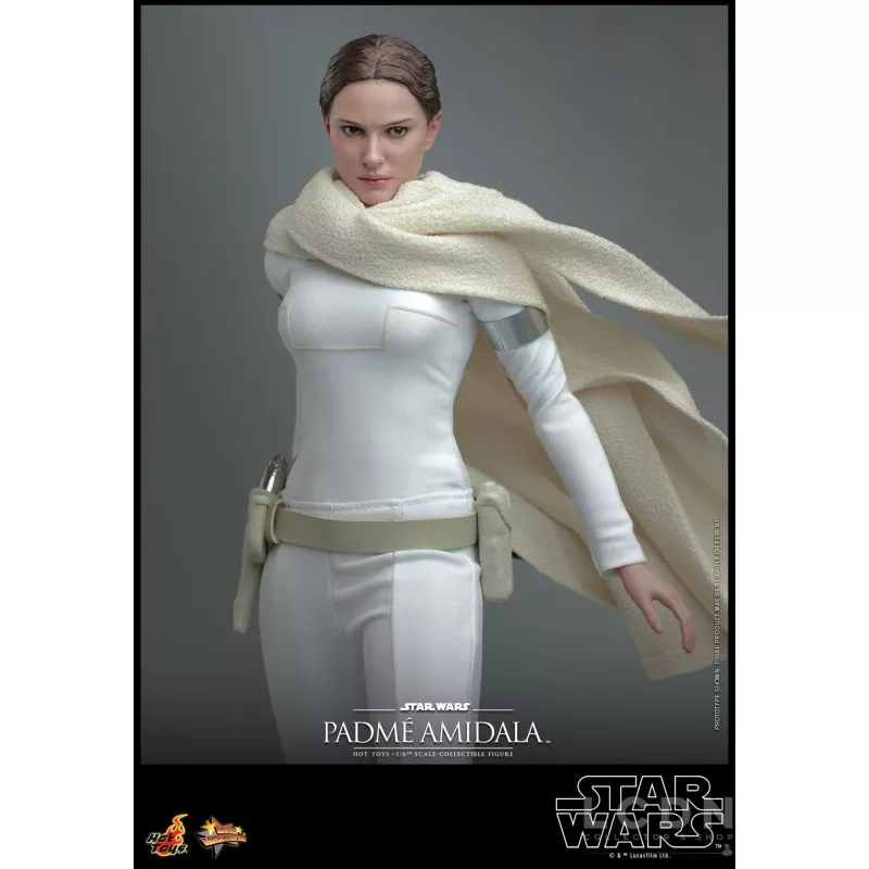 Hot Toys MMS678 Star Wars Episode II: L&#039;Attaque des Clones Collectible Action Figurine 1/6 Padmé Amidala 27cm (Neuf)