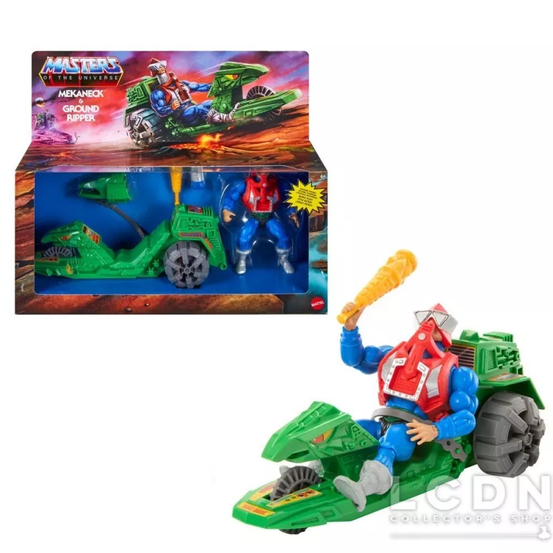 Masters of the Universe Origins Action Figure &amp; Vehicle Mekaneck &amp; Ground Ripper 14cm