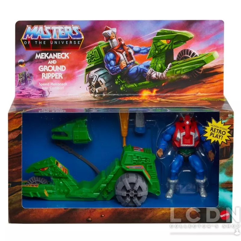 Masters of the Universe Origins Action Figure &amp; Vehicle Mekaneck &amp; Ground Ripper 14cm