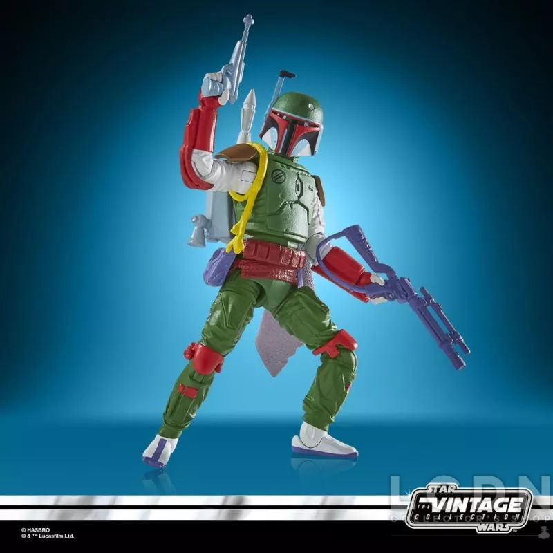 Star Wars Episode V The Empire Strikes Back Vintage Collection Action Figurine Boba Fett (Vintage Comic Art) 10cm