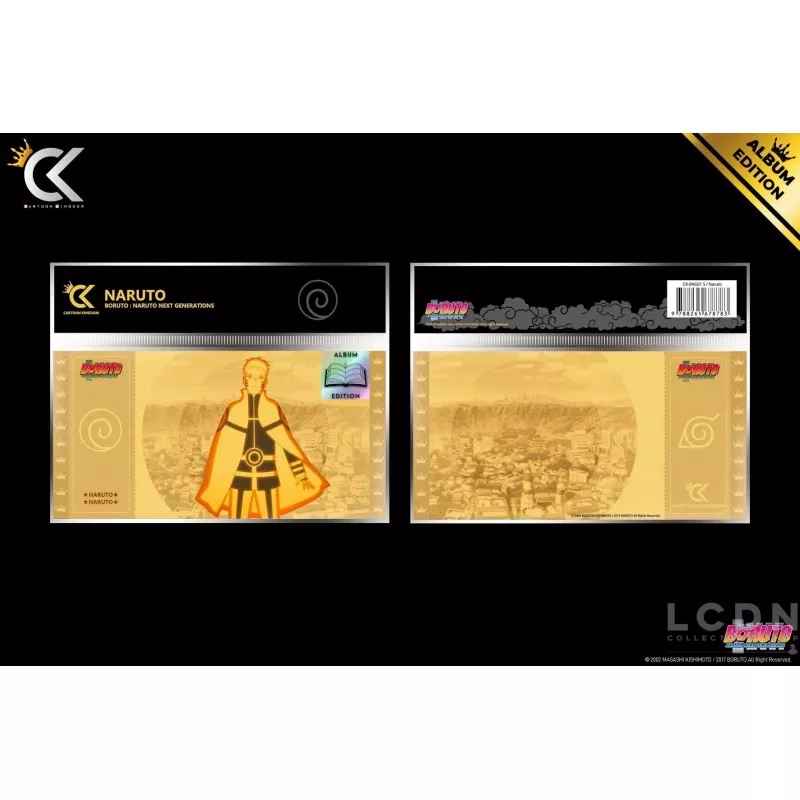 Golden Ticket Storage Binder + 1 Exclusive BORUTO Ticket