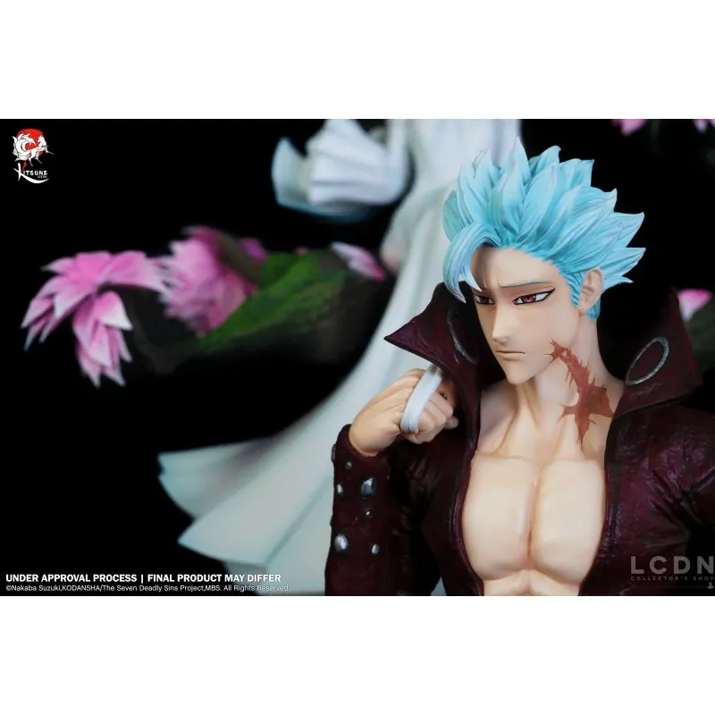 The Seven Deadly Sins Statue 1/6 Ban &amp; Elaine By Kitsune 48cm