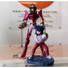 Saint Seiya Myth Ex Andromeda Shun V3 (Final Bronze Cloth) with figure of Ikki and baby Shun 17cm