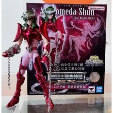 Saint Seiya Myth Ex Andromeda Shun V3 (Final Bronze Cloth) with figure of Ikki and baby Shun 17cm