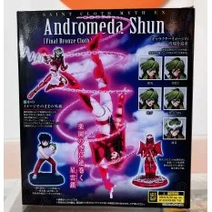 Saint Seiya Myth Ex Andromeda Shun V3 (Final Bronze Cloth) with figure of Ikki and baby Shun 17cm