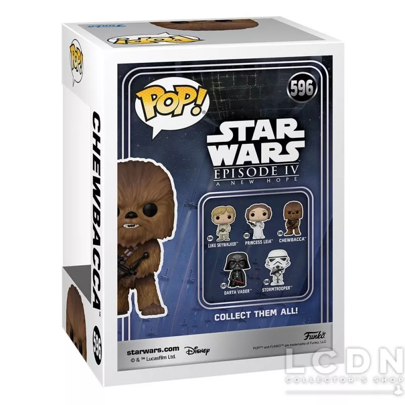 Star Wars New Classics POP! Movies Chewbacca Vinyle Figurine 10cm N°596