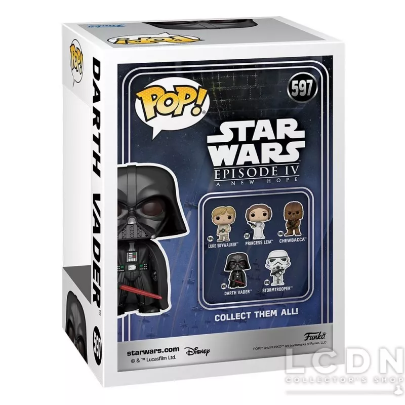 Star Wars New Classics POP! Movies Dark Vador (Darth Vader) Vinyle Figurine 10cm N°597