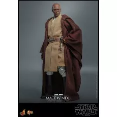 Hot Toys MMS681 Star Wars Episode II: L'Attaque des Clones Collectible Action Figurine 1/6 Mace Windu 32cm