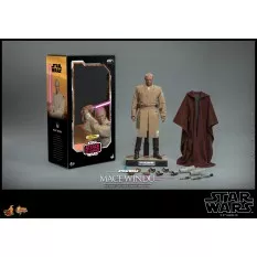 Hot Toys MMS681 Star Wars Episode II: L'Attaque des Clones Collectible Action Figurine 1/6 Mace Windu 32cm
