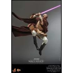 Hot Toys MMS681 Star Wars Episode II: L'Attaque des Clones Collectible Action Figurine 1/6 Mace Windu 32cm