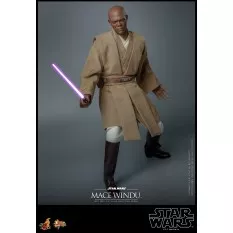 Hot Toys MMS681 Star Wars Episode II: L'Attaque des Clones Collectible Action Figurine 1/6 Mace Windu 32cm