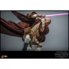 Hot Toys MMS681 Star Wars Episode II: L'Attaque des Clones Collectible Action Figurine 1/6 Mace Windu 32cm