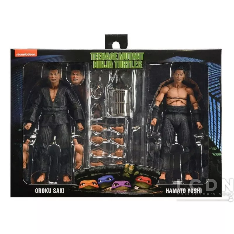 Les Tortues Ninja (Teenage Mutant Ninja Turtles) 1990 Pack de 2 Action Figurines Shadow Warriors 18cm