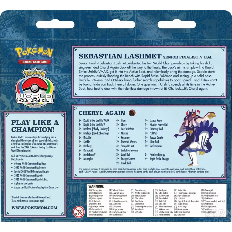 Pokémon JCC 12.5 Zénith Suprême World Championships Decks 2022 Ice Rider Cheryl Again Boosters *Français*