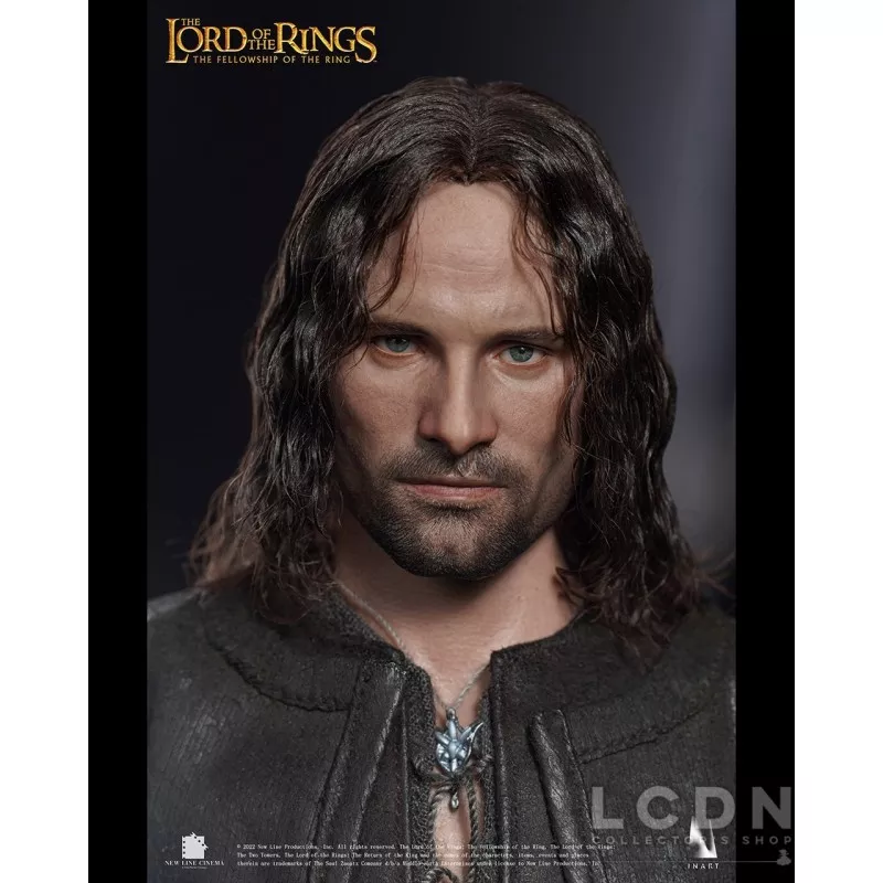 Le Seigneur des Anneaux Aragorn Premium Edition Rooted Hair Queen Studios × INART Collectible Action Figurine 1/6