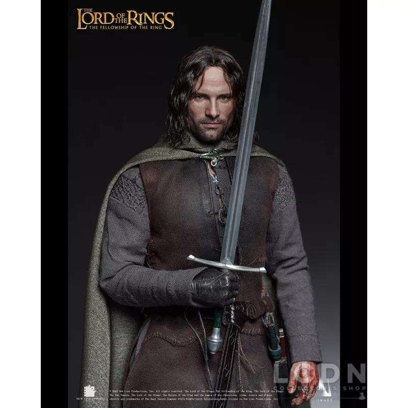 Le Seigneur des Anneaux Aragorn Premium Edition Rooted Hair Queen Studios × INART Collectible Action Figurine 1/6