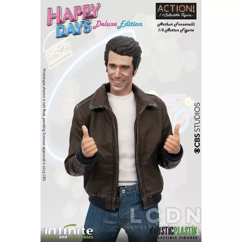 Happy Days Collectible Action Figure 1 6 Fonzie with Juke Box