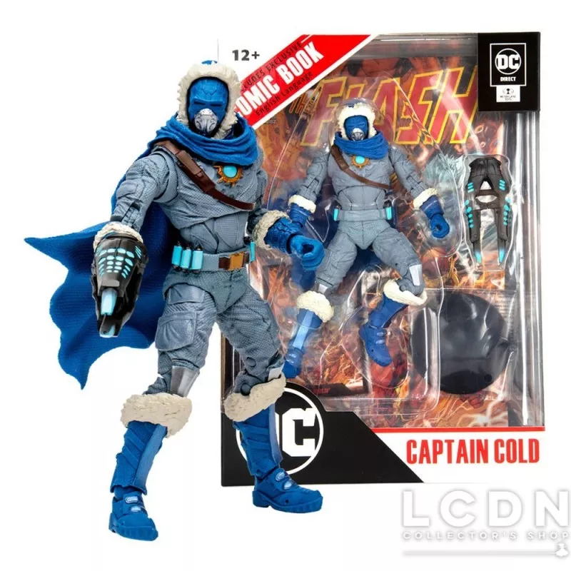 DC Direct Action Figure Megafigs et Comic Book Page Punchers Captain Cold (The Flash Comic) 18cm