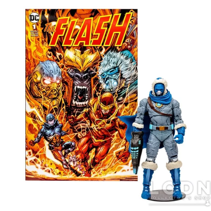 DC Direct Action Figure Megafigs et Comic Book Page Punchers Captain Cold (The Flash Comic) 18cm