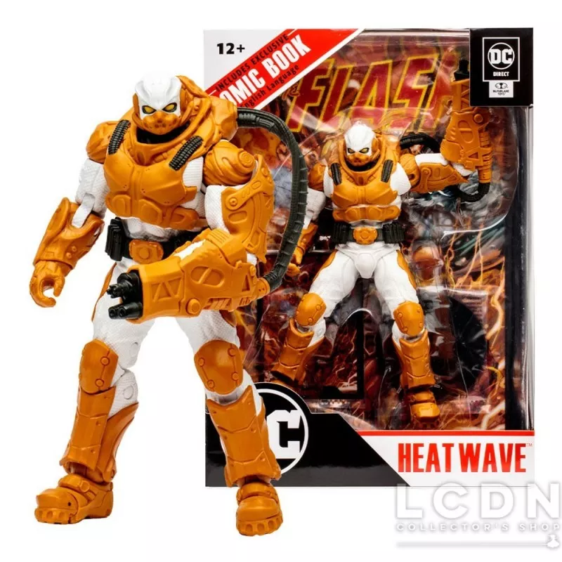 DC Direct Action Figurine Megafigs et Comic Book Page Punchers Heatwave (The Flash Comic) 18cm