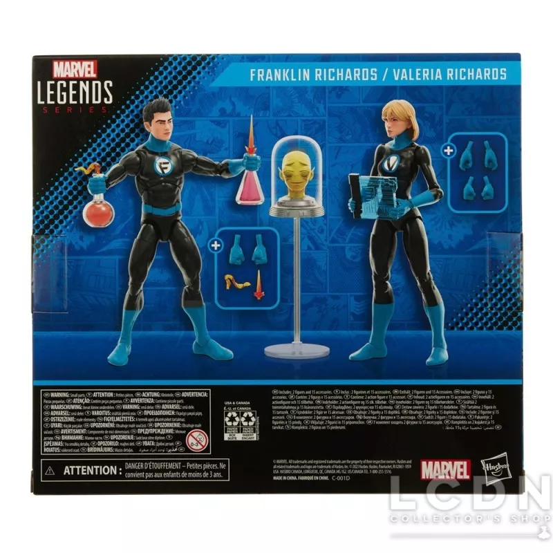 Fantastic Four Marvel Legends Pack of 2 Action Figures Franklin Richards &amp; Valeria Richards 15cm