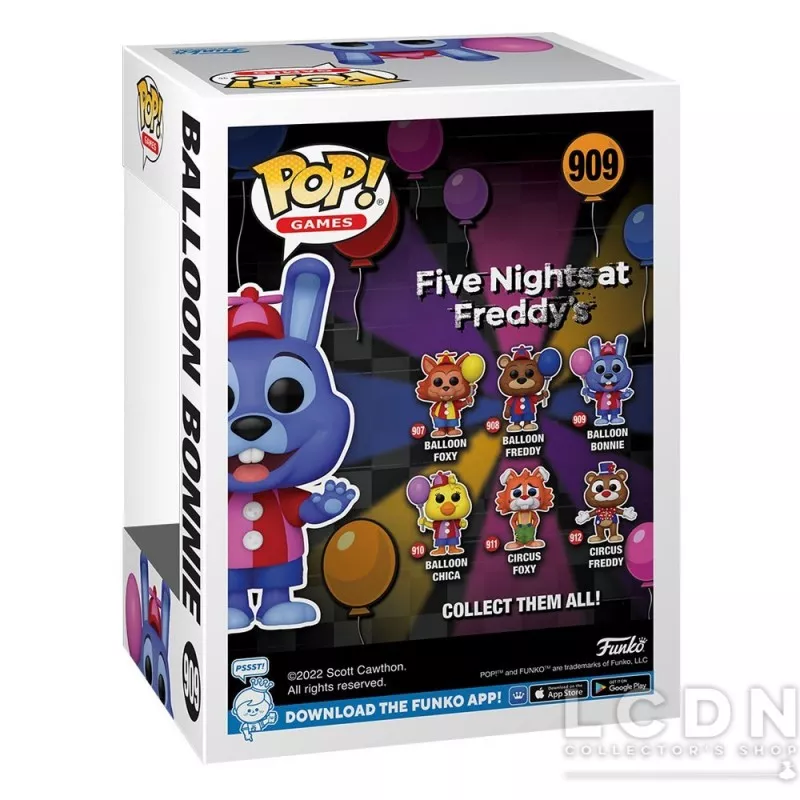 Five Nights at Freddy&#039;s Security Breach POP! Games Balloon Bonnie Vinyle Figurine 10cm N°909
