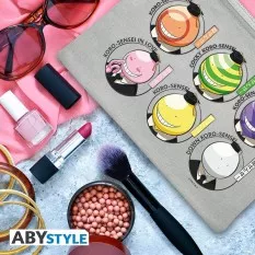 Assassination Classroom Trousse à maquillage "Têtes Koro" Gris 22cm