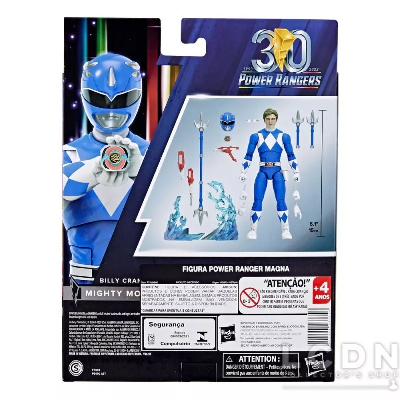 Mighty Morphin Power Rangers Lightning Collection Action Figure Mighty Morphin Blue Ranger 15cm