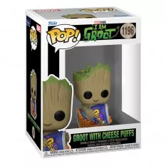 Je s'appelle Groot POP! Marvel Groot with Cheese Puffs Vinyle Figurine 10cm N°1196