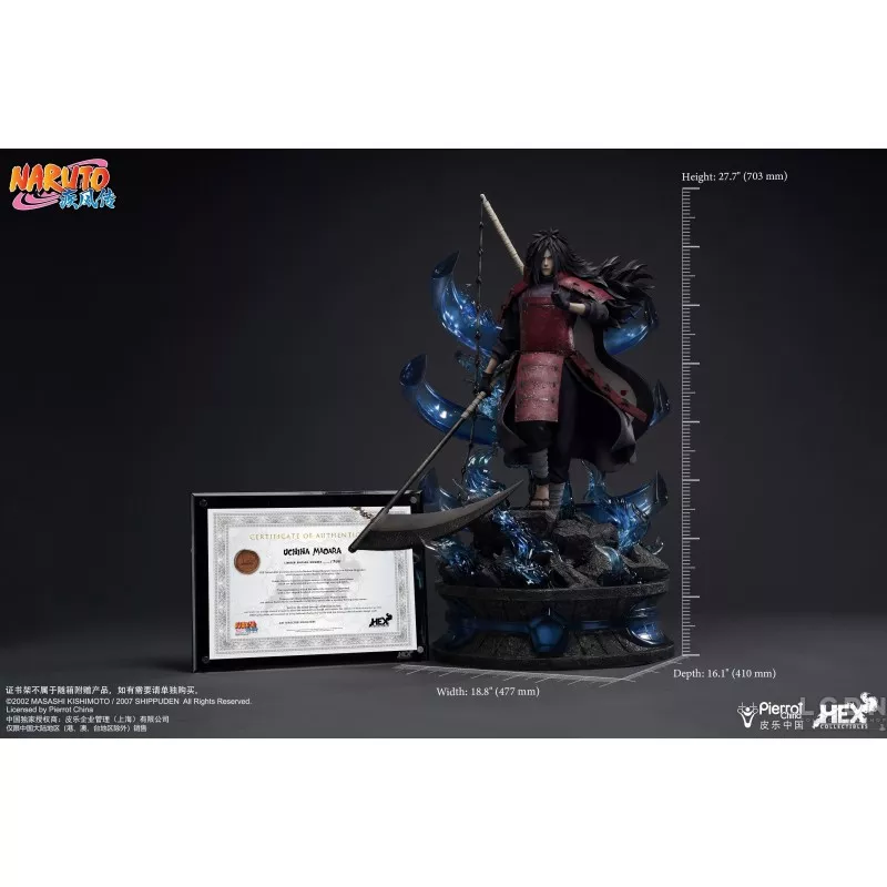 Naruto Shippuden Statue 1/4 Uchiha Madara HEX Collectibles MMS002 70cm