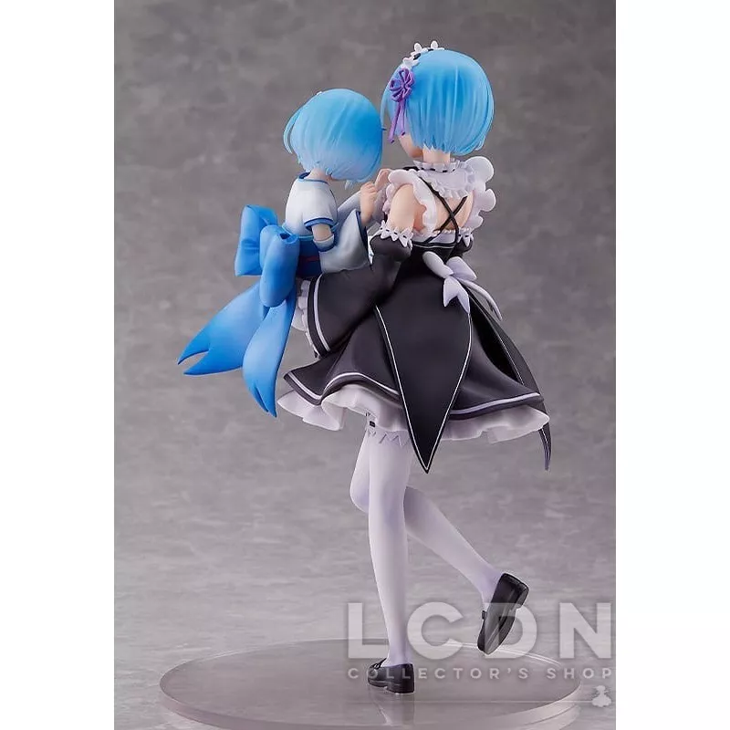 Re:Zero Starting Life in Another World Figurine 1/7 Rem &amp; Childhood Rem 23cm