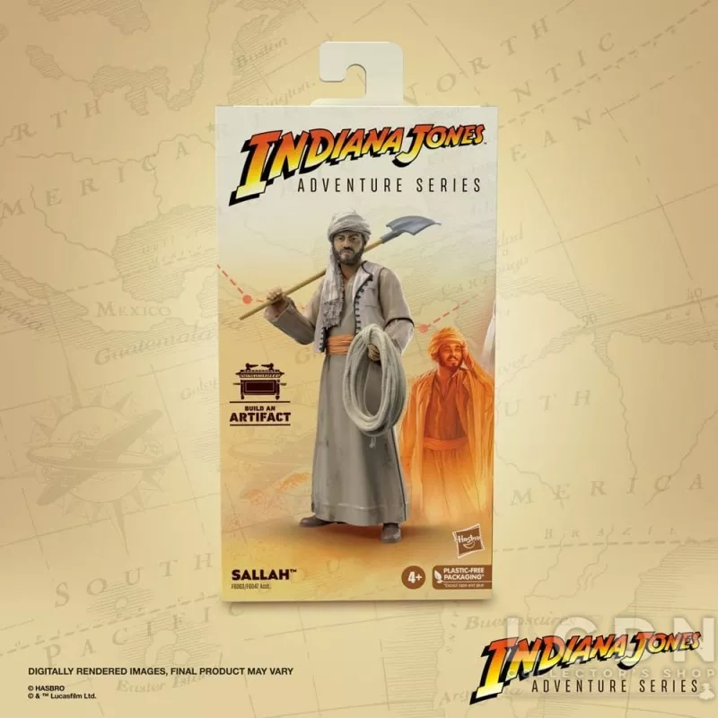 Indiana Jones Les Aventuriers de l&#039;arche perdue Adventure Series Action Figurine Sallah 15cm
