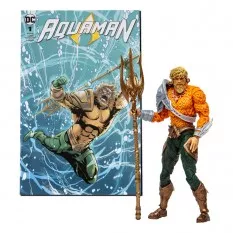 DC Direct Page Punchers Action Figurine et Comic Book Aquaman (Aquaman) 18cm