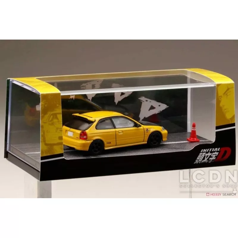 Initial D Honda Civic (EK9) Todojuku / Tomoyuki Tachi Diorama Set 1/64