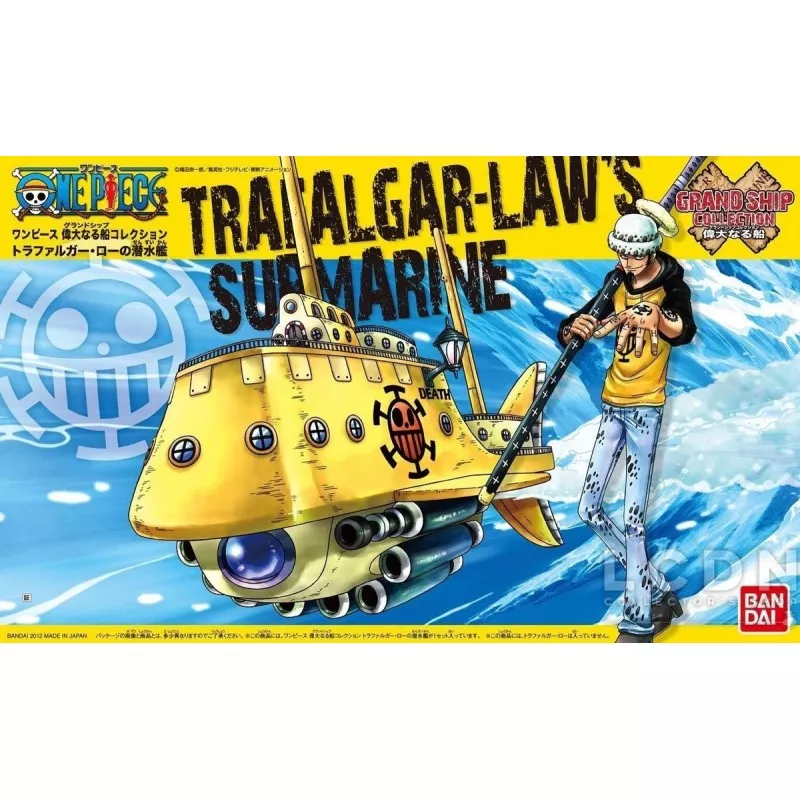 ONE PIECE Grand Ship Collection TRAFALGAR LAW SUBMARINE Ship PVC Model Kit 15cm