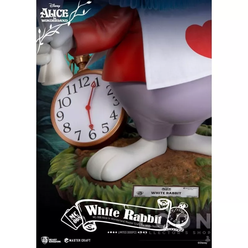 Disney Alice au pays des merveilles Statue Master Craft The White Rabbit 36cm