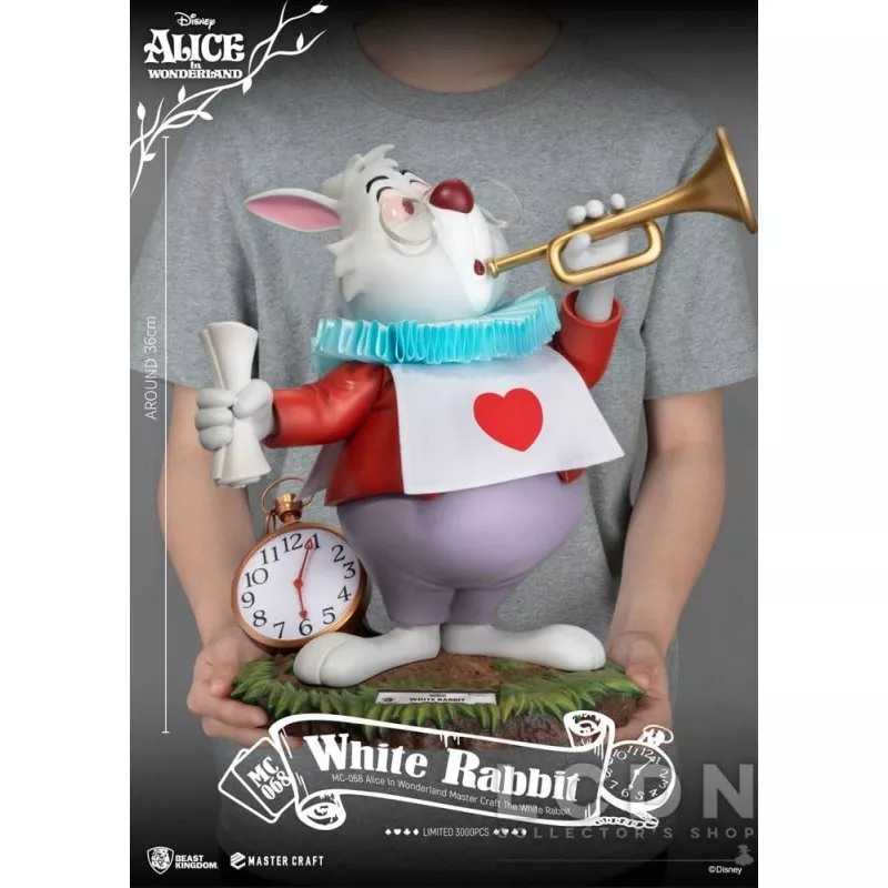 Disney Alice au pays des merveilles Statue Master Craft The White Rabbit 36cm