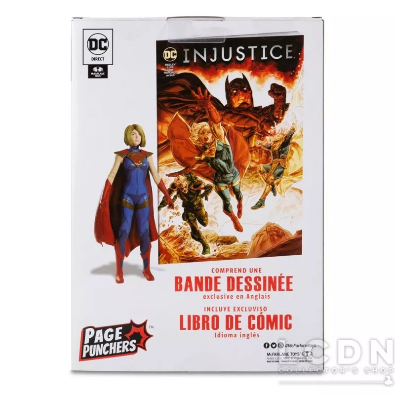 DC Direct Page Punchers Gaming Action Figurine et Comic Book Supergirl (Injustice 2) 18cm