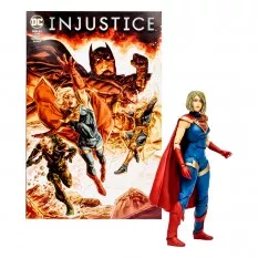 DC Direct Page Punchers Gaming Action Figurine et Comic Book Supergirl (Injustice 2) 18cm