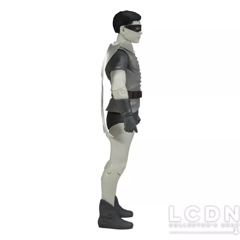 DC Retro Action Figurine Batman 66 Robin (Black &amp; White TV Variant) 15cm